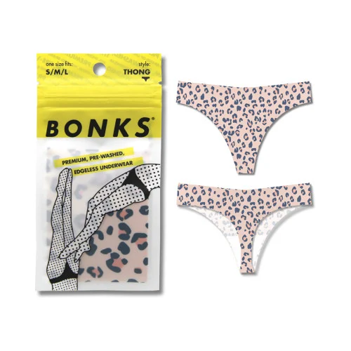 Bonks Cat's Out of the Bag Classic Thong Packaged Emergency Underwear