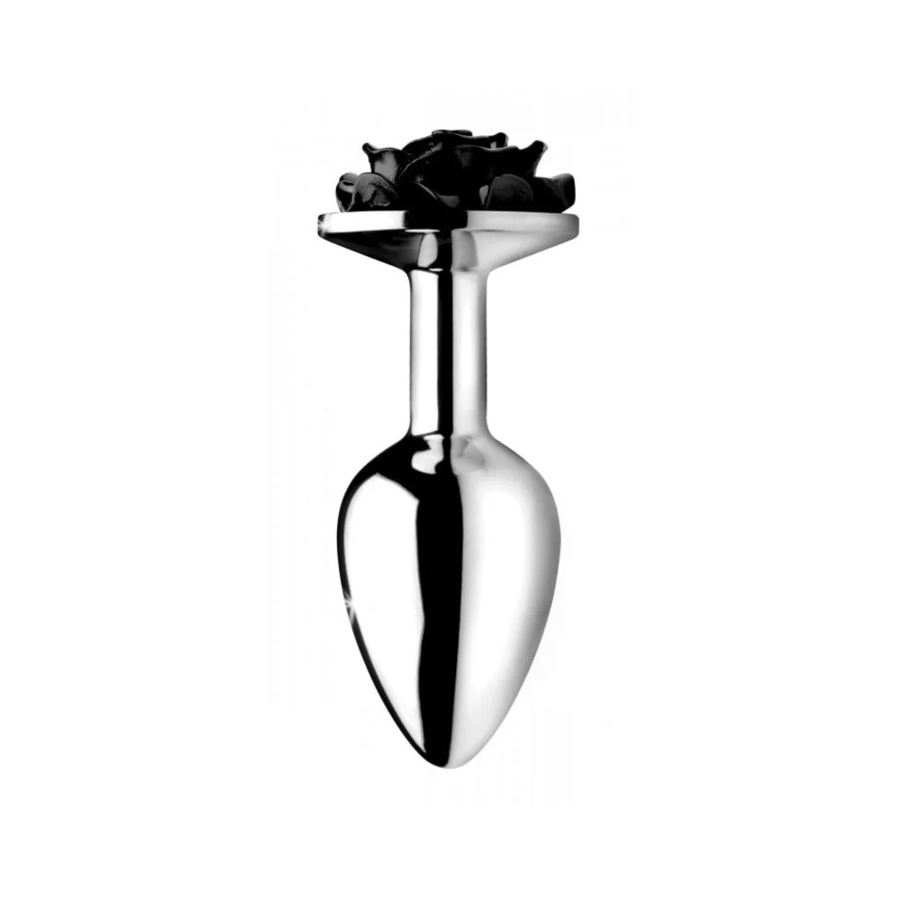 Booty Sparks Black Rose Anal Plug Small Black