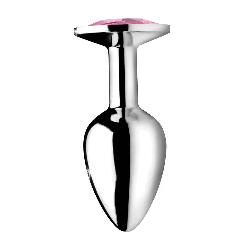 Booty Sparks Gem Anal Plug, Small Silver