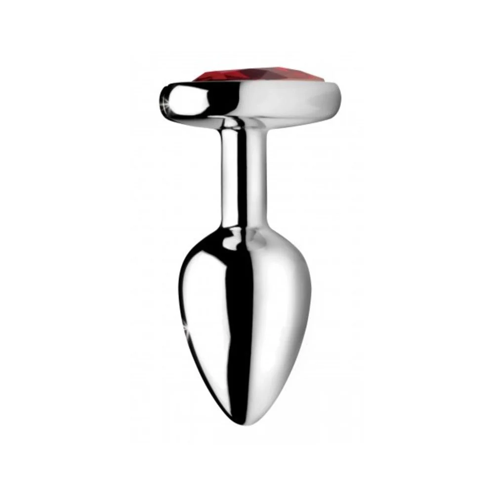 Booty Sparks Red Heart Gem Anal Plug Small, Red