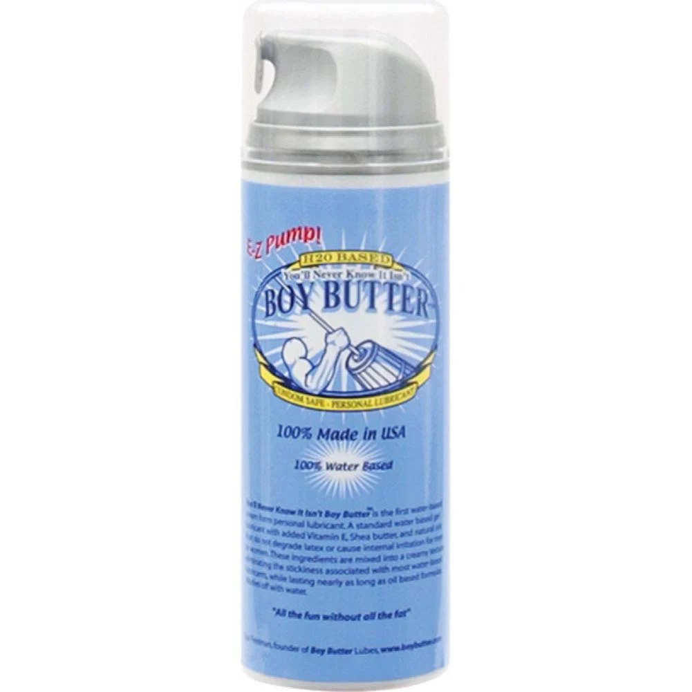 Boy Butter H2O Water Based Personal Lubricant, 5 fl.oz (150 mL), With Pump