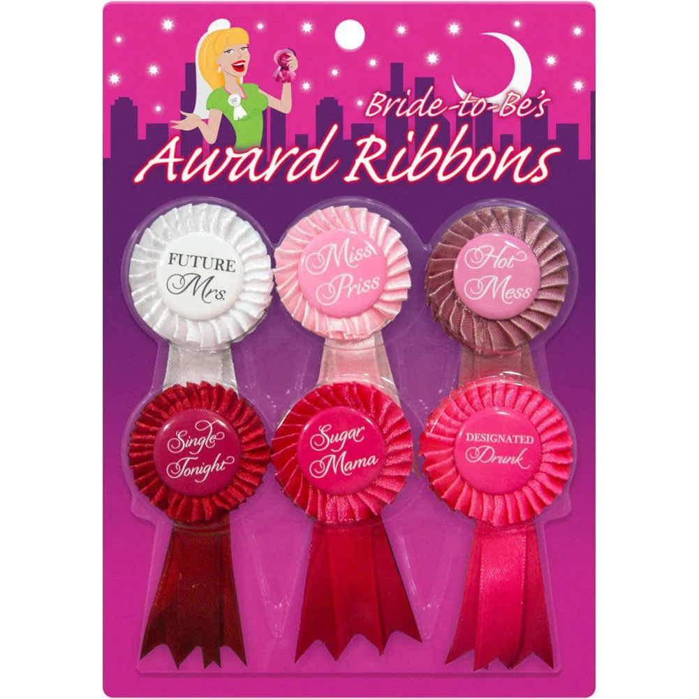 Bride to Bes Award Ribbons Pack of 6