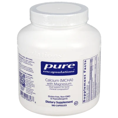 Calcium (MCHA) With Mag (Pure Encapsulations)