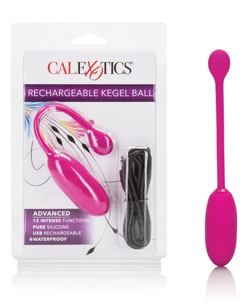 CalExotics Advanced Rechargeable Silicone Kegel Ball in Pink