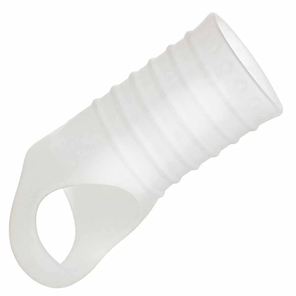 CalExotics Basic Essentials Liquid Silicone Pleasure Enhancer Sleeve, 4", Clear