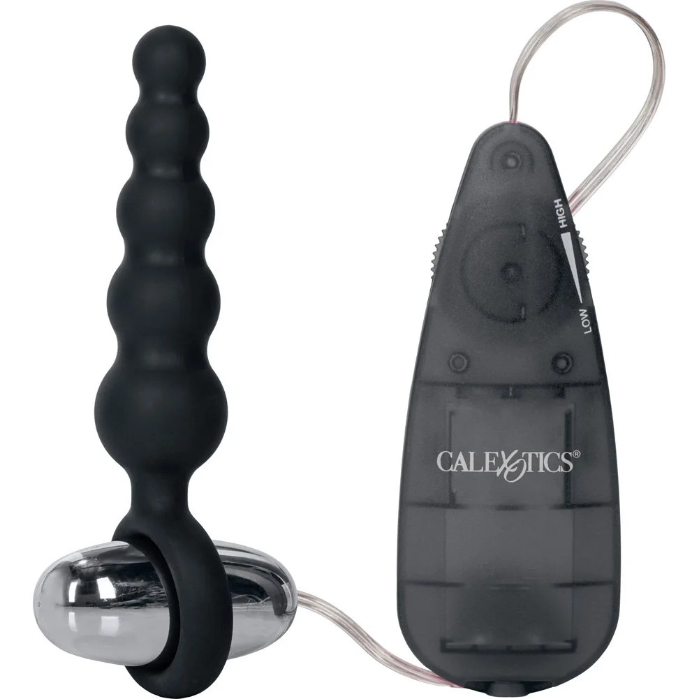 CalExotics Booty Call Booty Shaker Vibrating Silicone Probe, 5", Black
