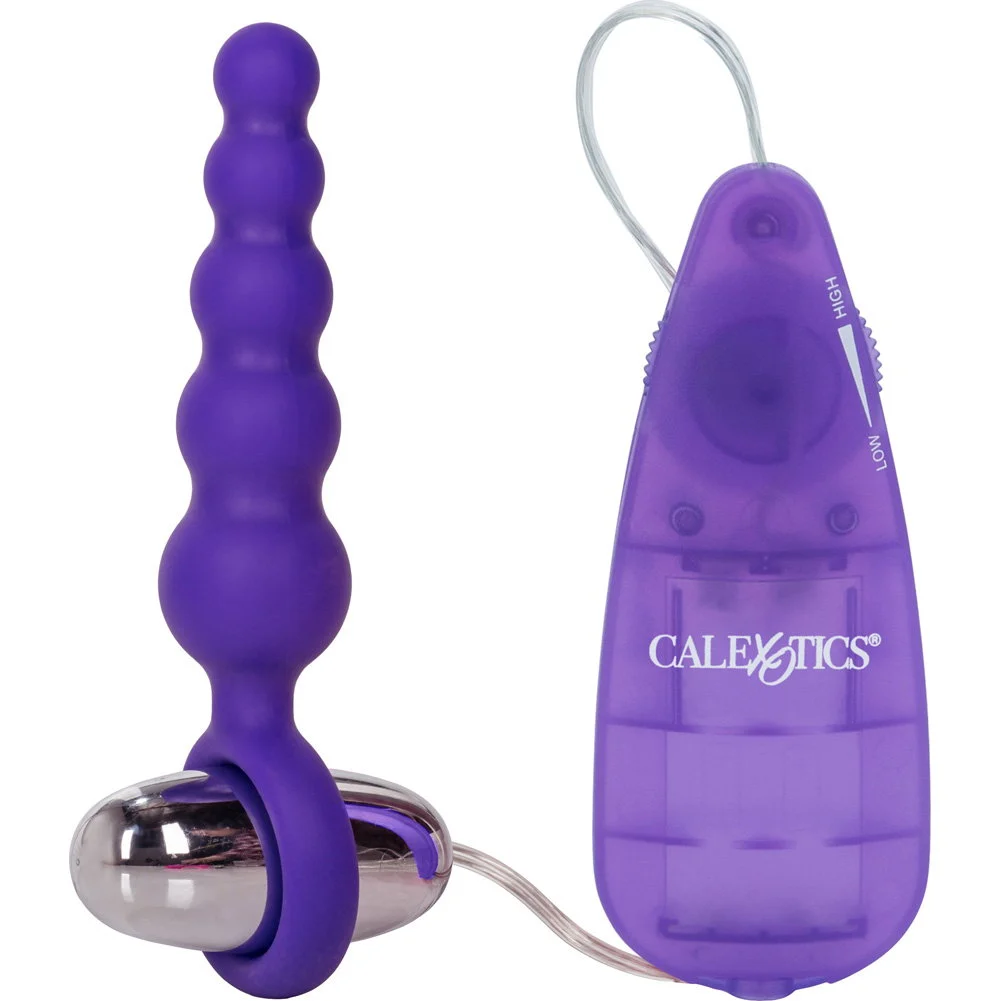 CalExotics Booty Call Booty Shaker Vibrating Silicone Probe, 5", Purple