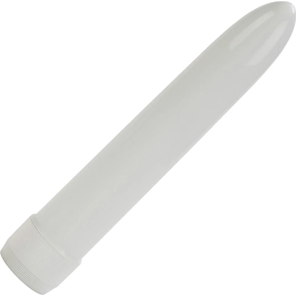 CalExotics Classic Slender Power Plus Intimate Massager, 7.5", White