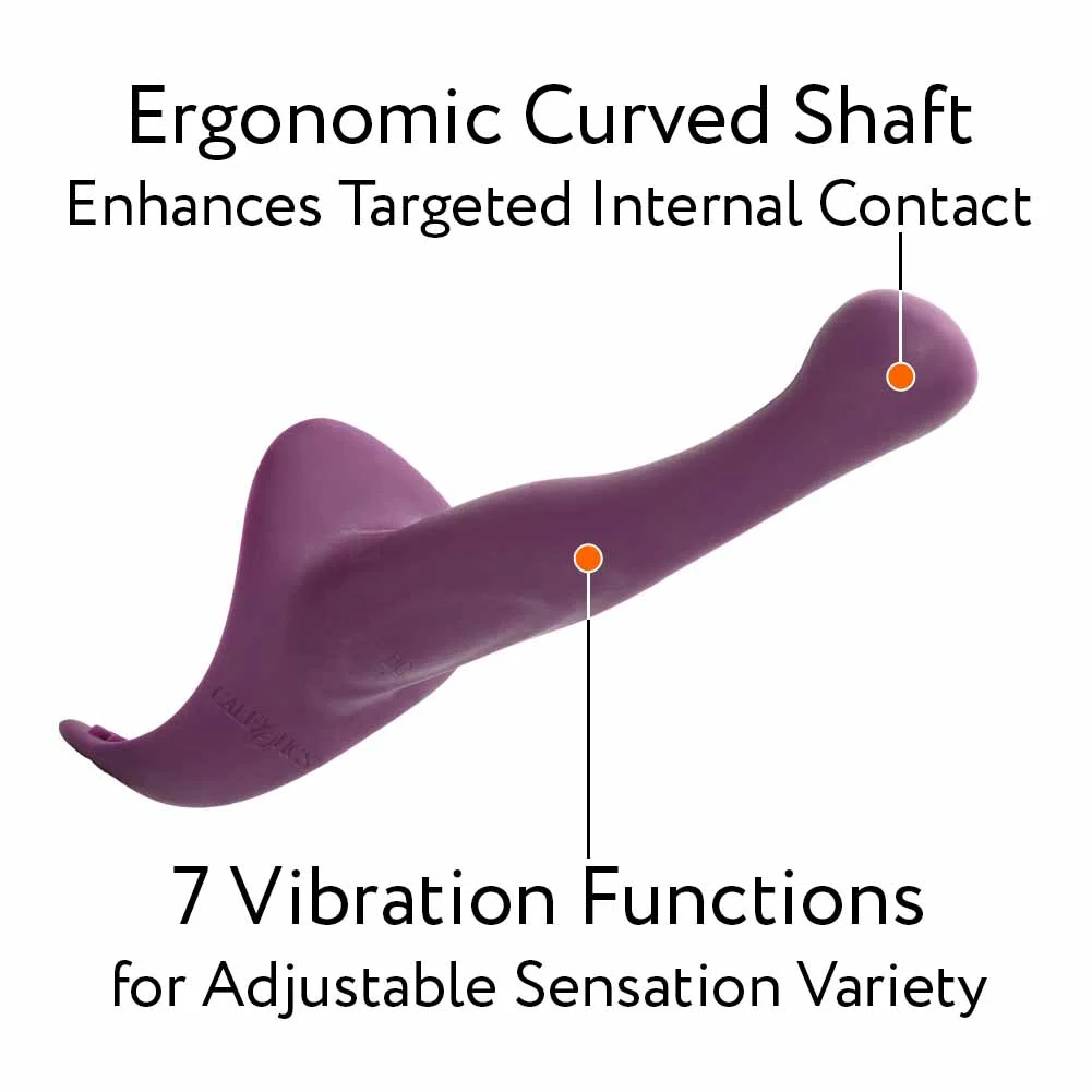 CalExotics Her Royal Harness Rechargeable Silicone Vibrating ME2 Probe, Purple