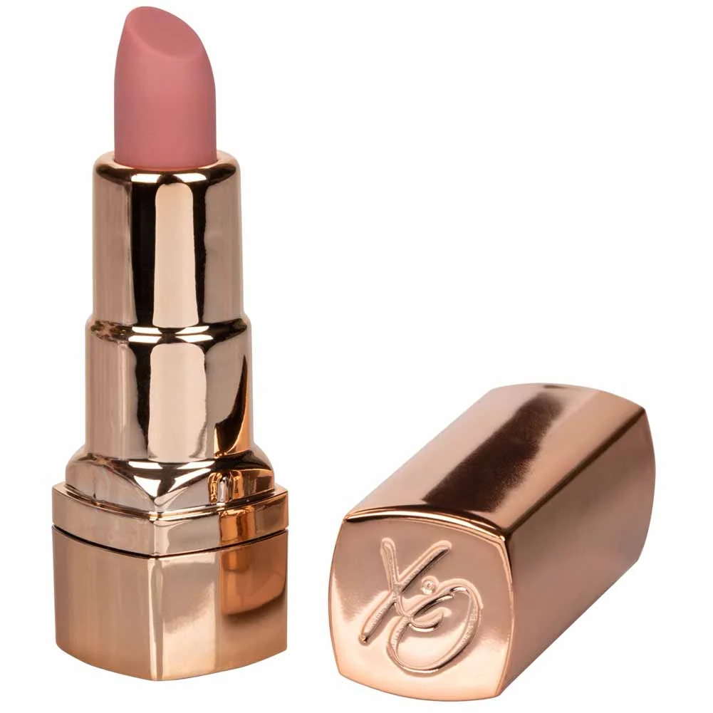 CalExotics Hide & Play Rechargeable Lipstick, 4", Nude
