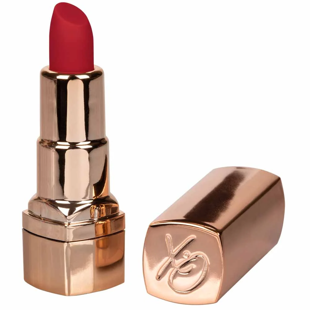 CalExotics Hide & Play Rechargeable Lipstick, 4", Red