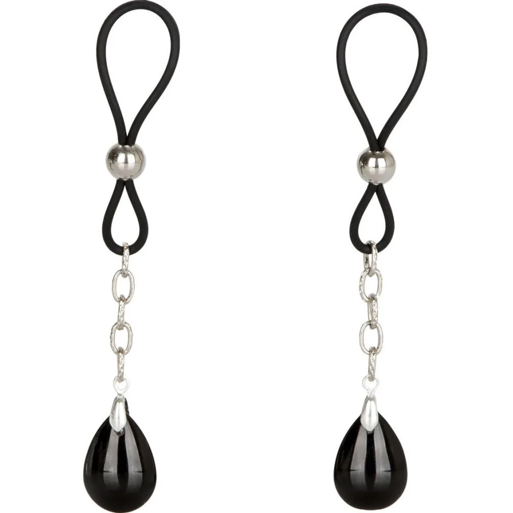 CalExotics Nipple Play Non Piercing Jewelry, Clear Crystal