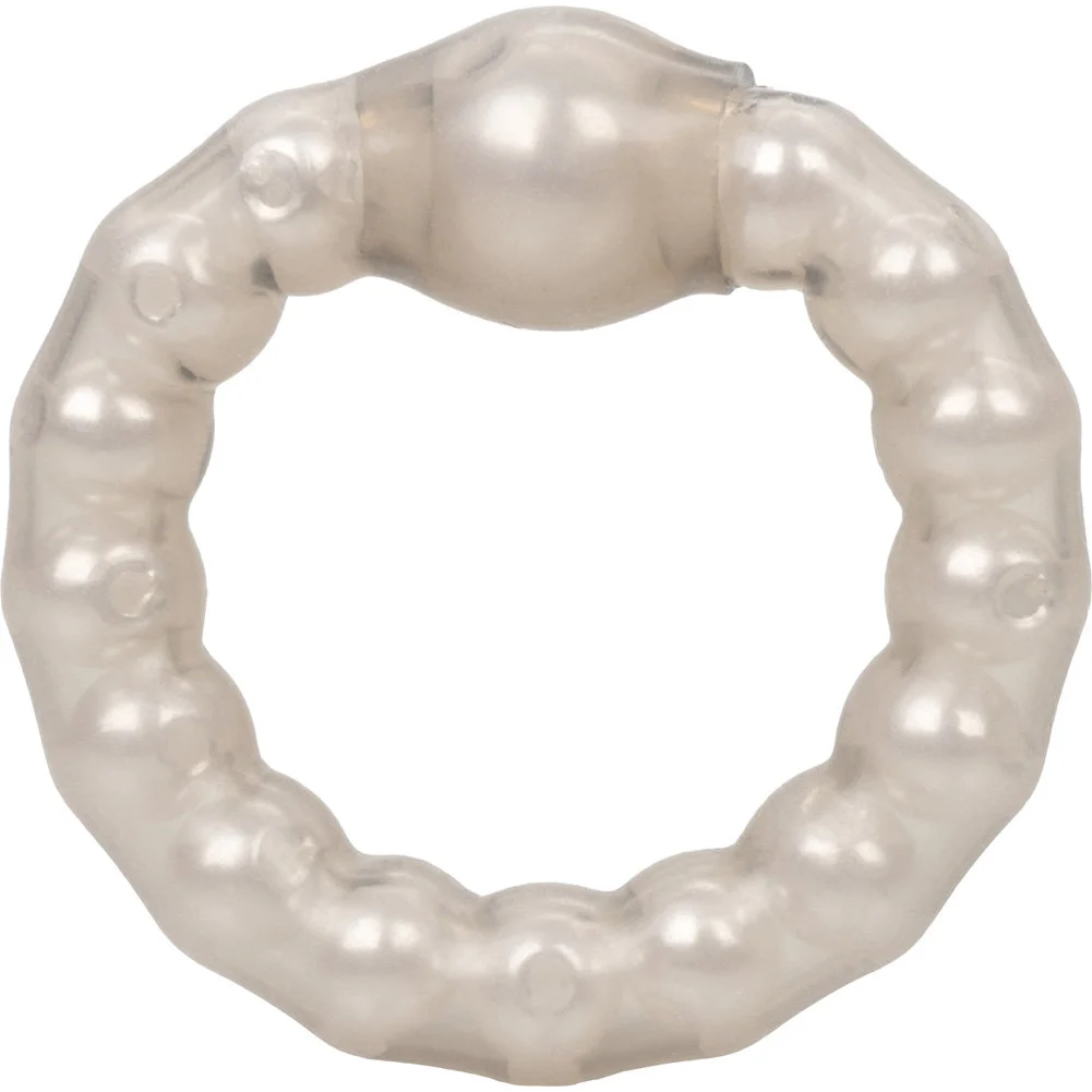 CalExotics Pearl Beaded Prolong Ring, 1.5", Smoke