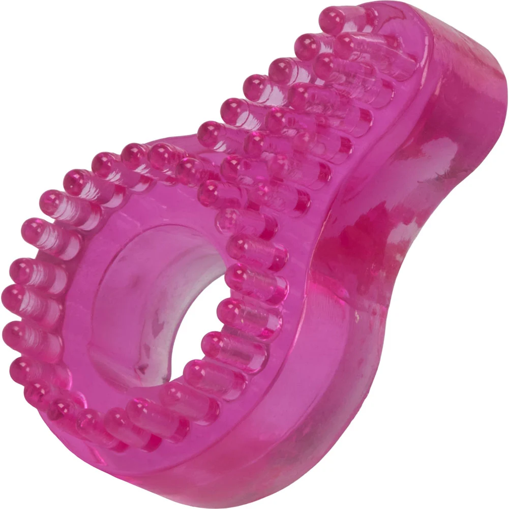 CalExotics Super Stretch Stimulator Jelly Penis Ring, 1.5", Pink
