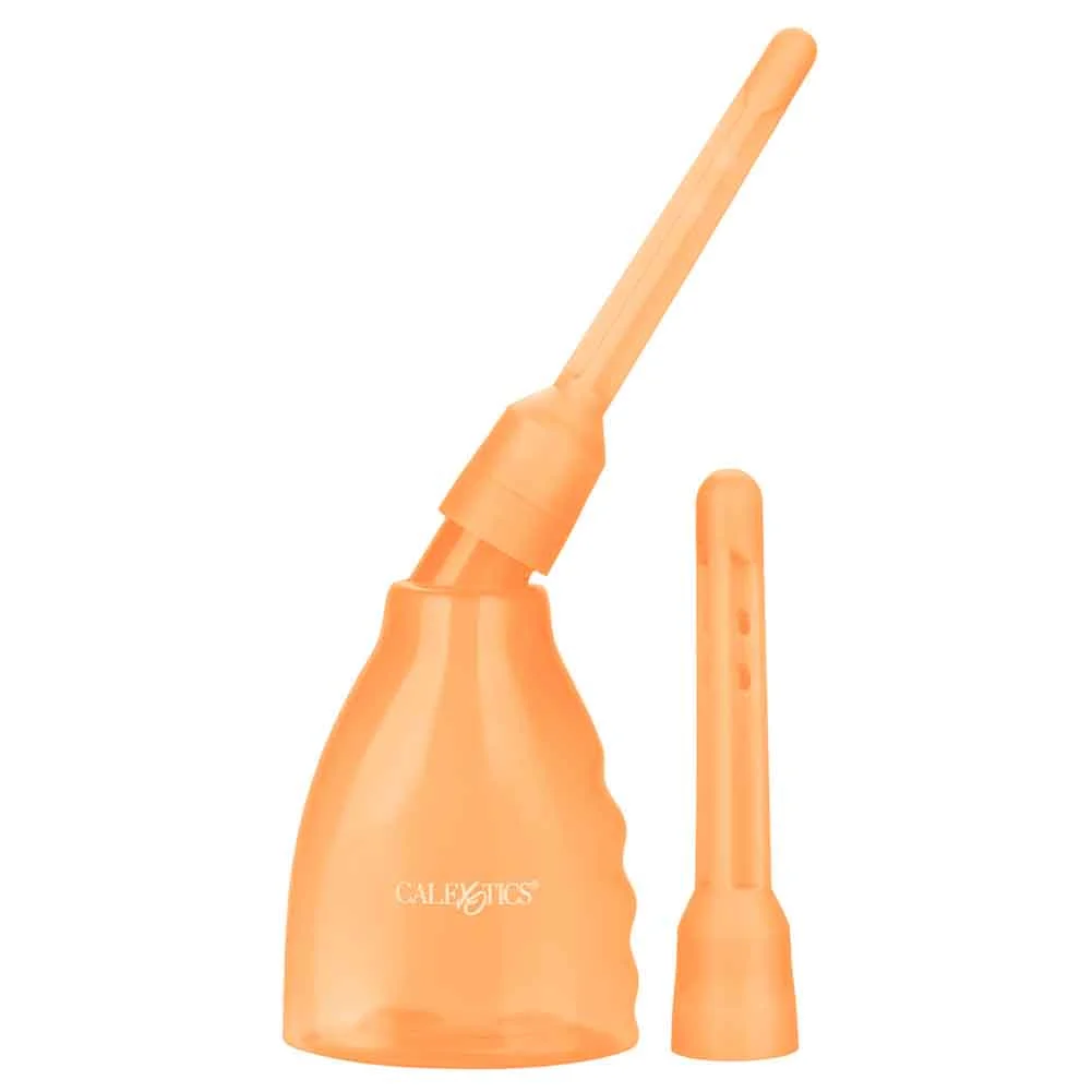 CalExotics Ultimate Douche with 2 Interchangeable Nozzles, Orange