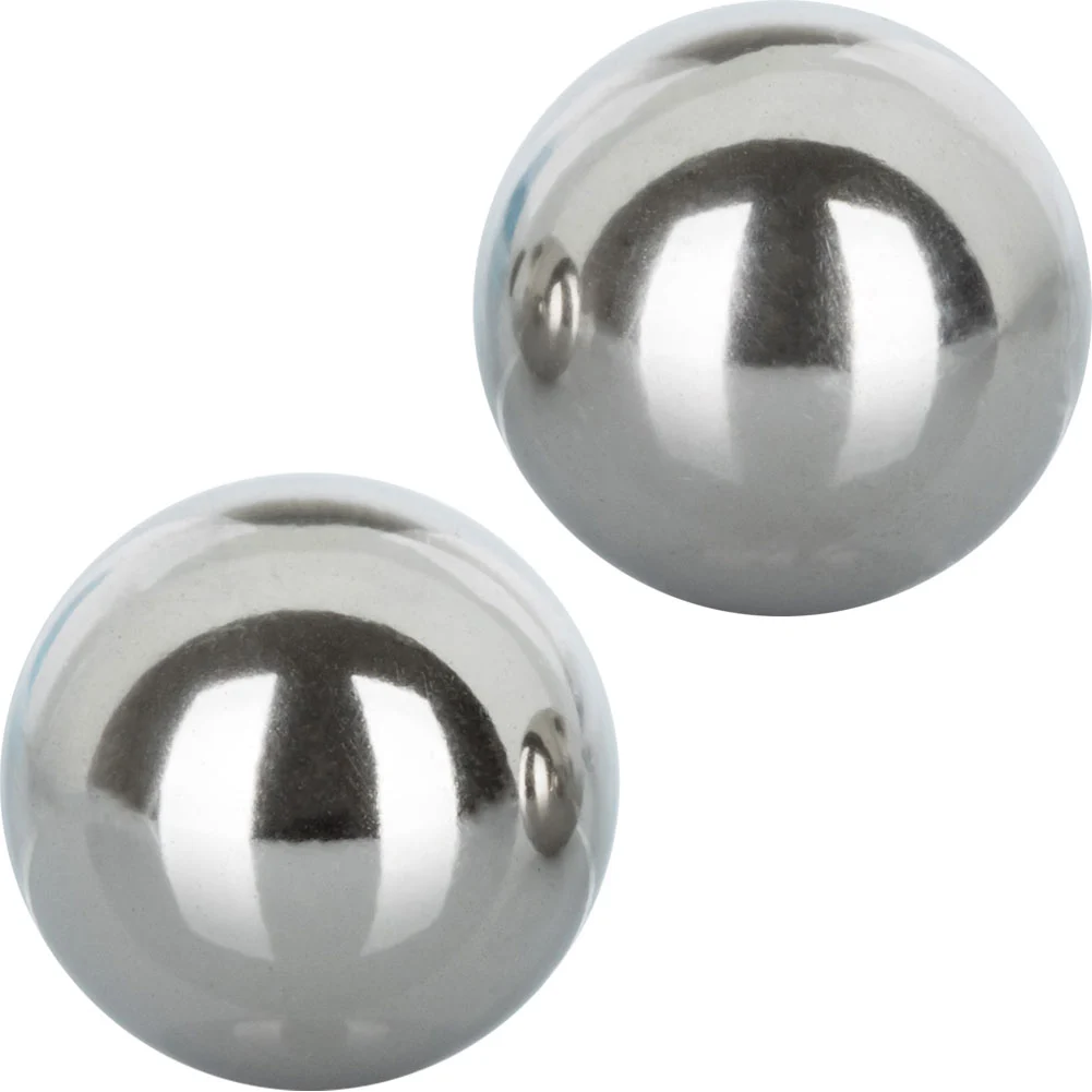 CalExotics Weighted Orgasm Balls, 1", Silver