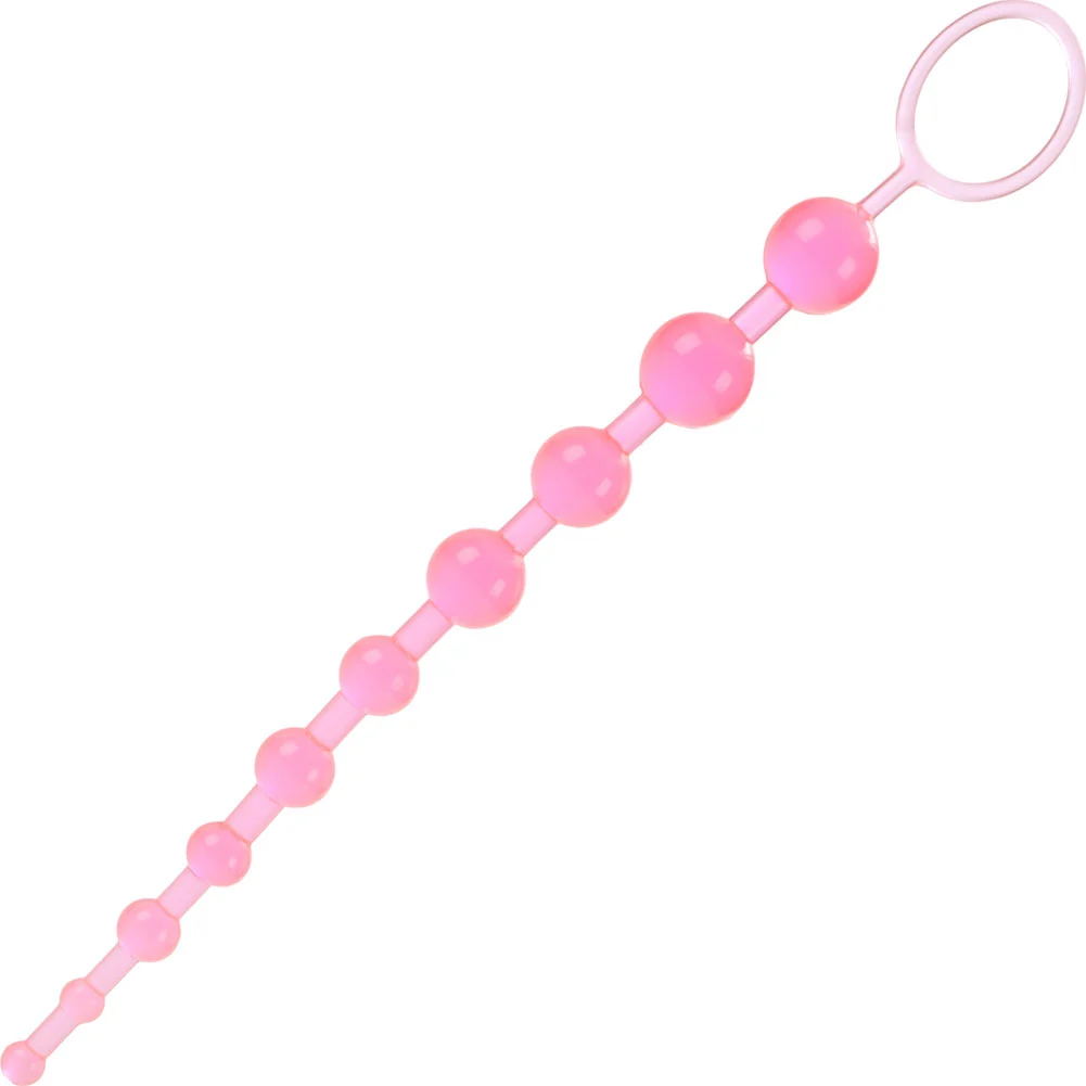 CalExotics X-10 Graduated Anal Beads, 12", Pink