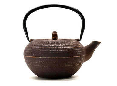 Cast Iron Teapot, Brown