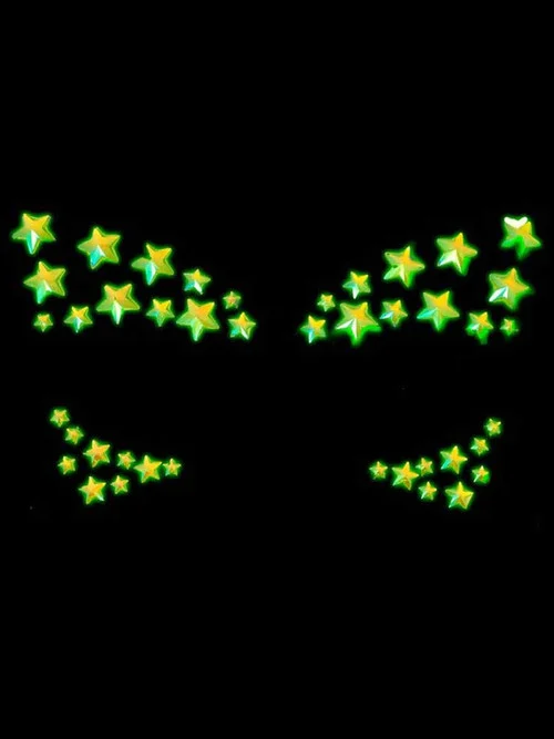 Celeste Adhesive Glow in the Dark Face Stickers