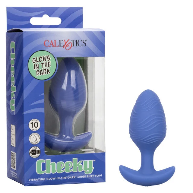 CHEEKY VIBRATING GITD BUTT PLUG