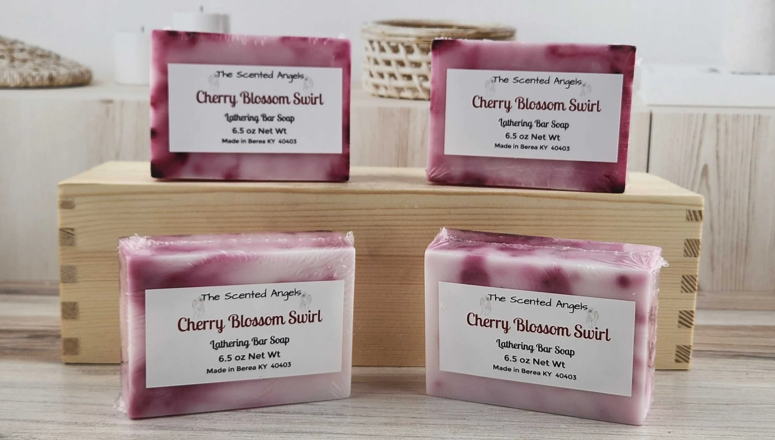 Cherry Blossom Swirl Bar Soap - 6.5 oz