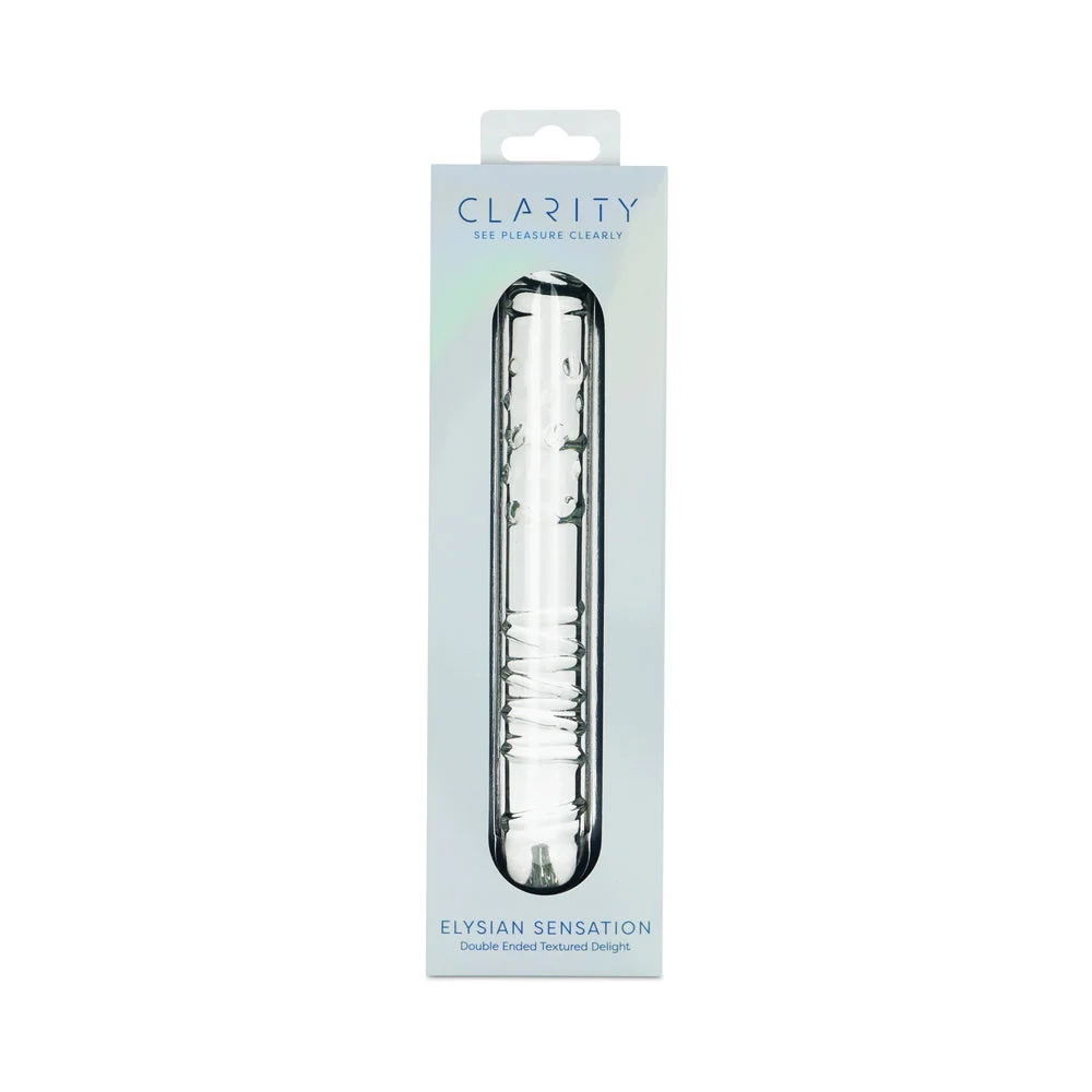 Clarity Elysian Sensation Glass Dildo