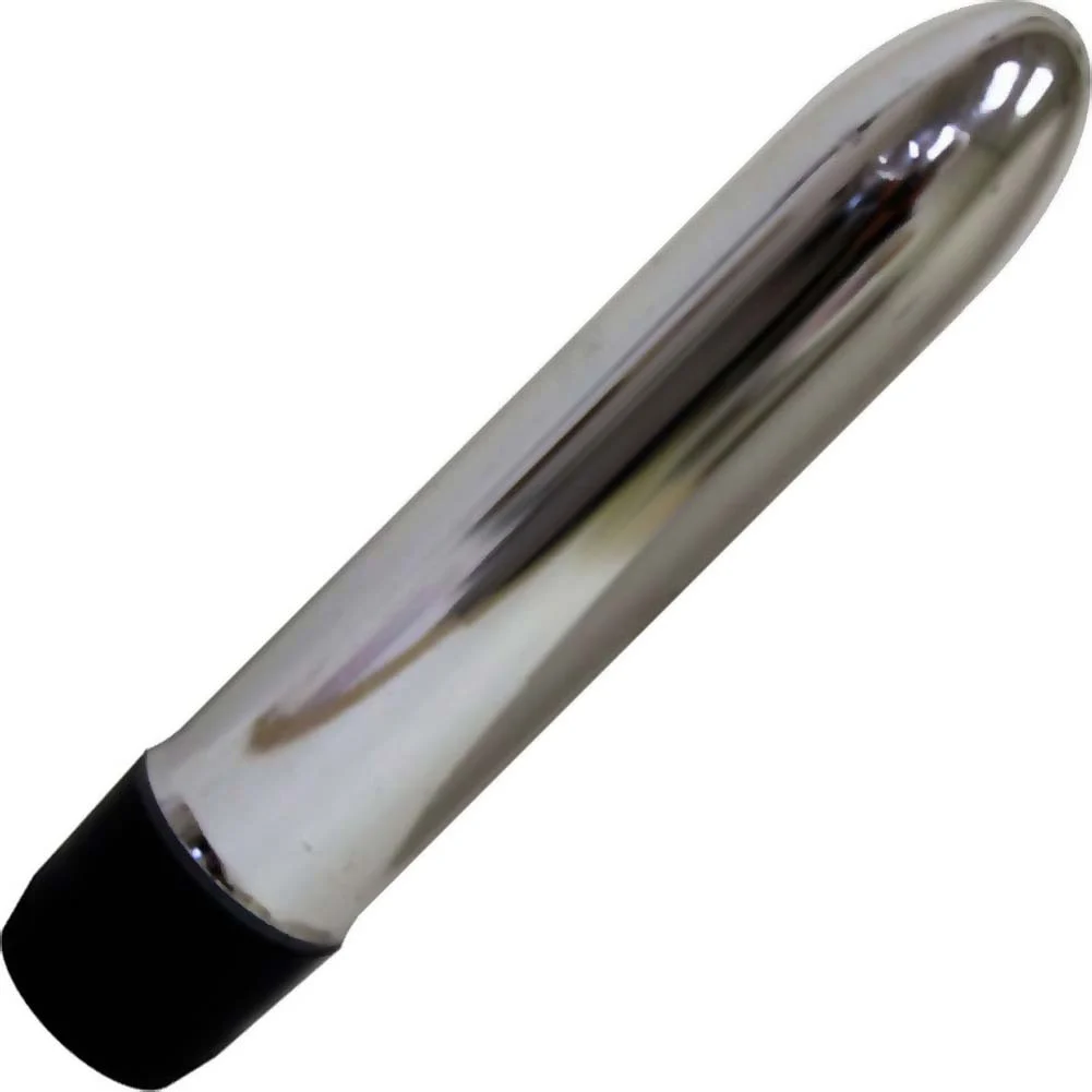 Classic Slimline Personal Vibrator, 5.5", Silver