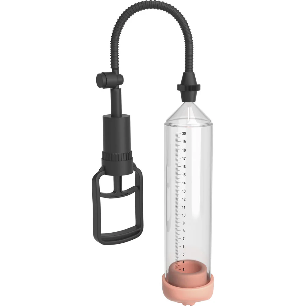 Classix Pleasure Pump with Sleeve, 8.75" by 2", Clear/Flesh