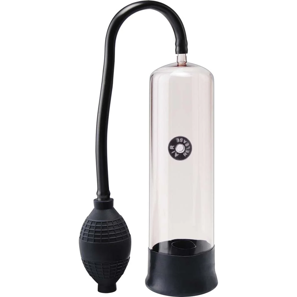 Classix Power Penis Pump, 7.5" by 2.25", Clear/Black
