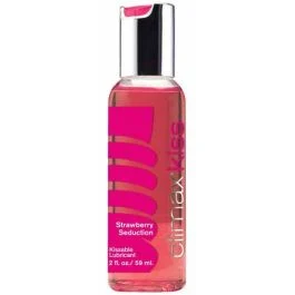 Climax Kiss Strawberry Kissable Seduction Lubricant 2 Oz