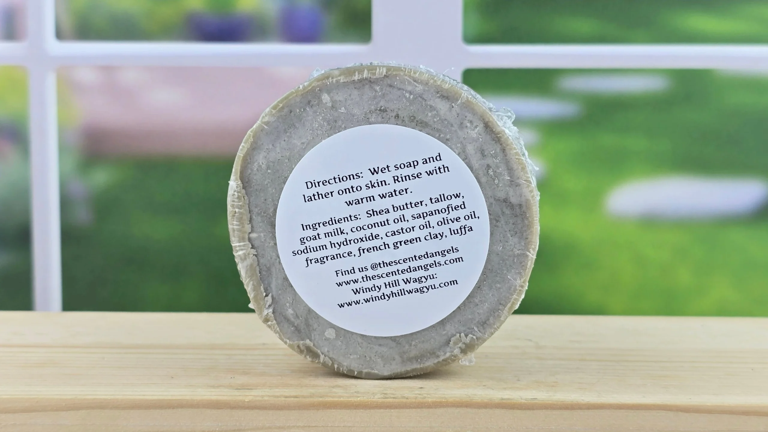 Coastal Serenity Goat Milk & Wagyu Tallow Soap Bar with Luffa | Handmade Cold Process Soap (5 oz)