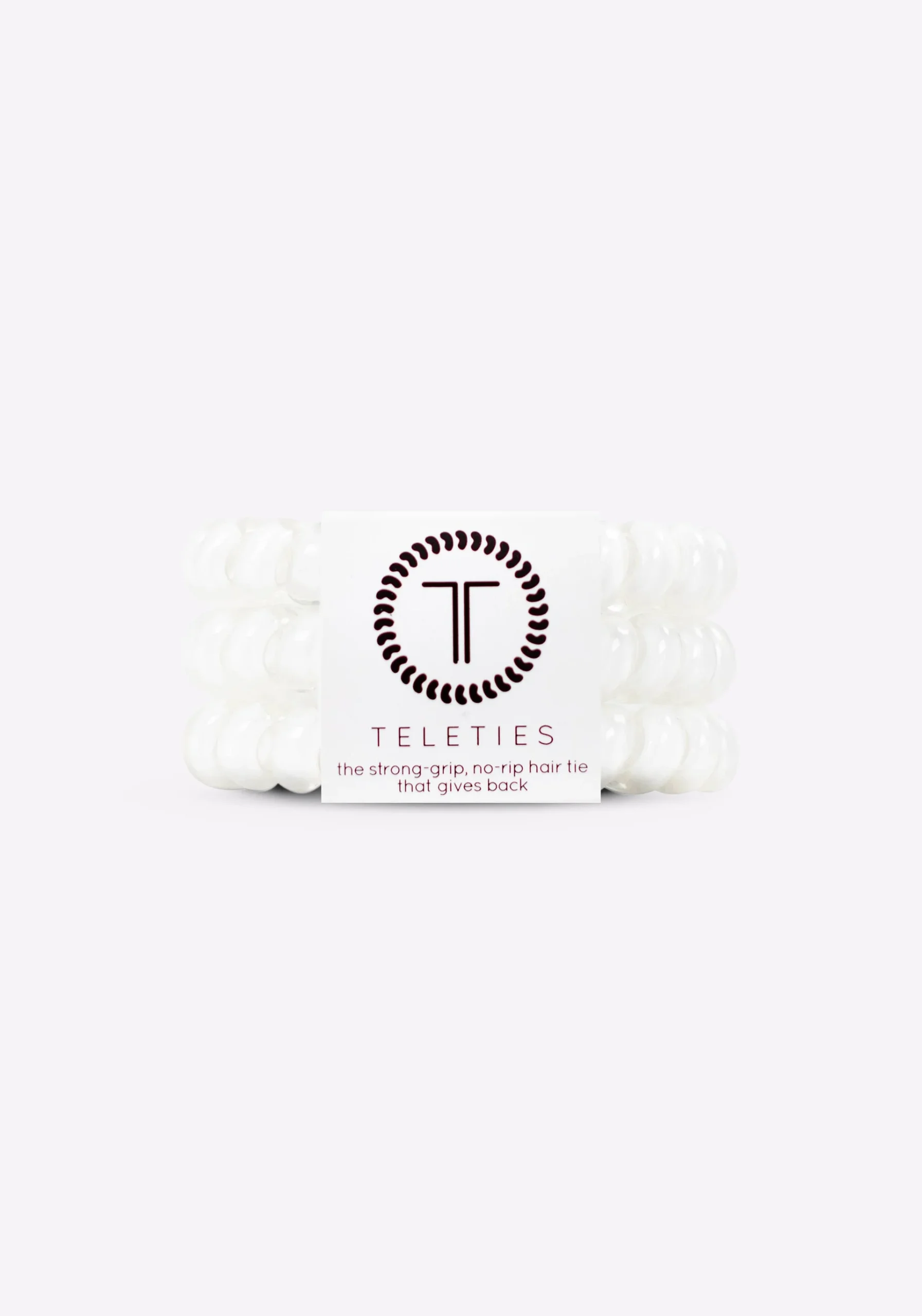 Coconut White Large Hair Ties - 3 Pack