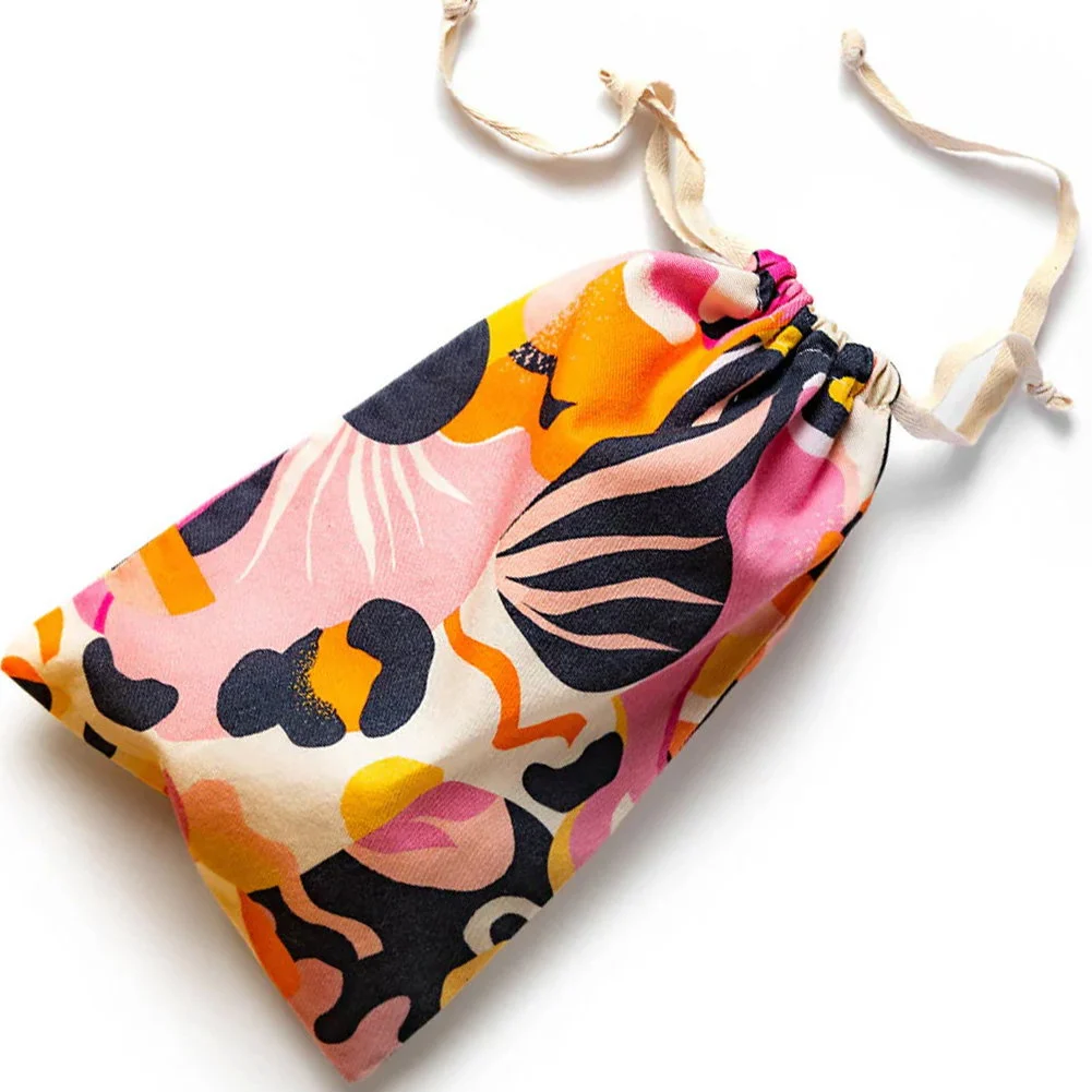 The Collection Cotton Toy Storage Bag, 7.5 x 12", Burst