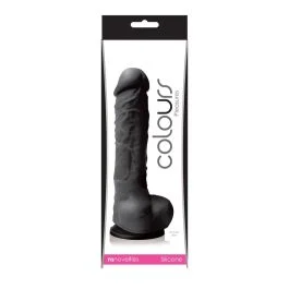 Colours Pleasures 5 Inches Dildo Black Body Safe Silicone Suction Cup