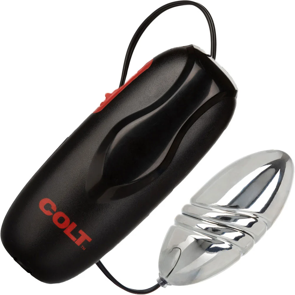 COLT Vibrating Turbo Bullet Stimulator, 3", Silver