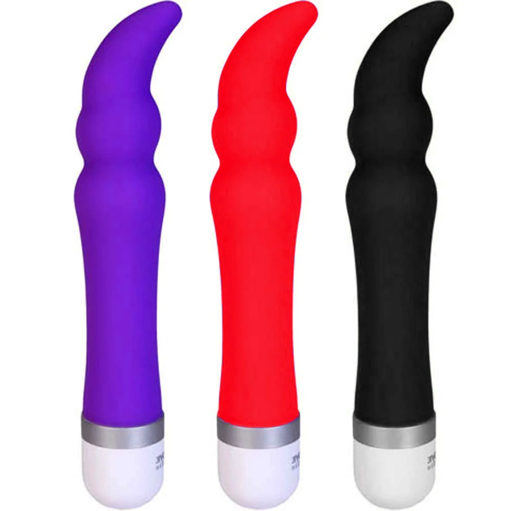 Come Hither Pulsating Vibrator with Pointed Tip, 8", Assorted Colors