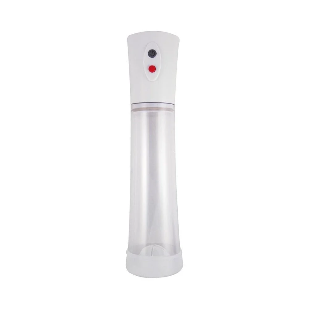 Commander Electric Penis Pump, Blue Clear Red