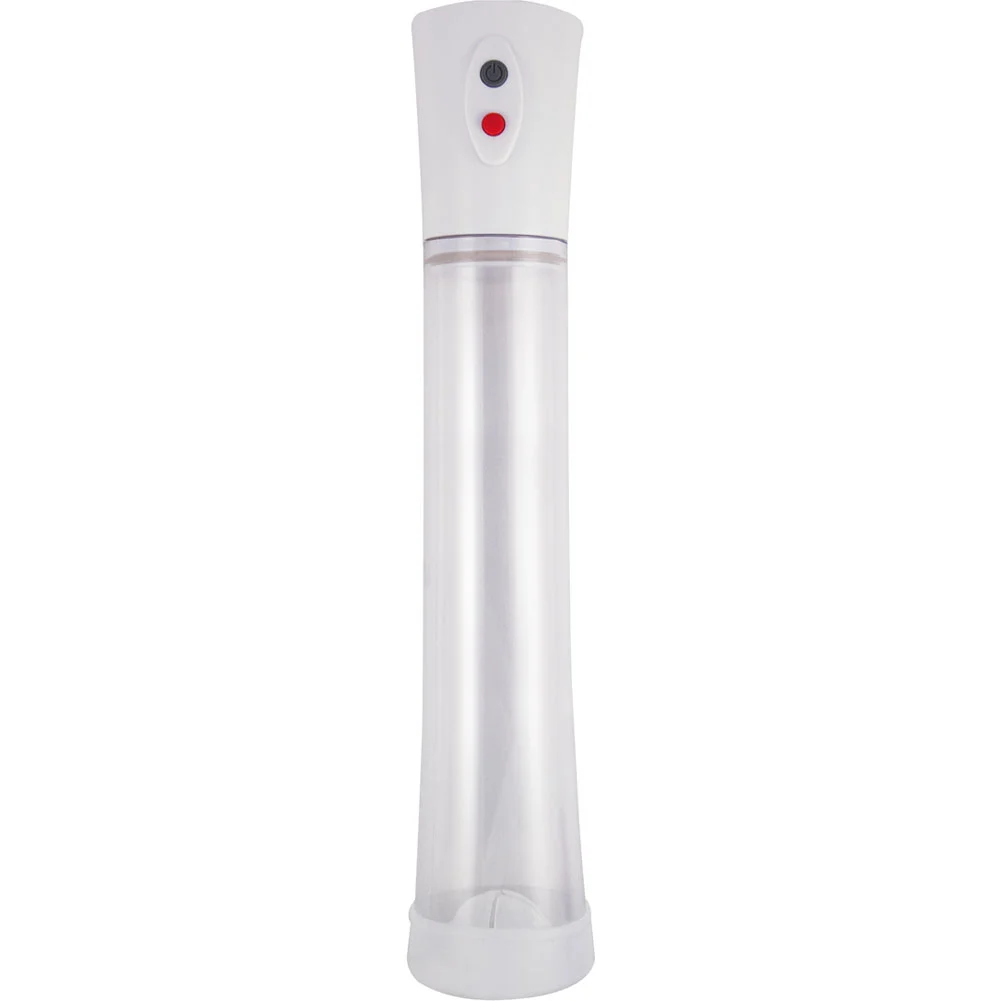 Commander Extra Large Rechargeable Pump, 13.5" by 2.75", White