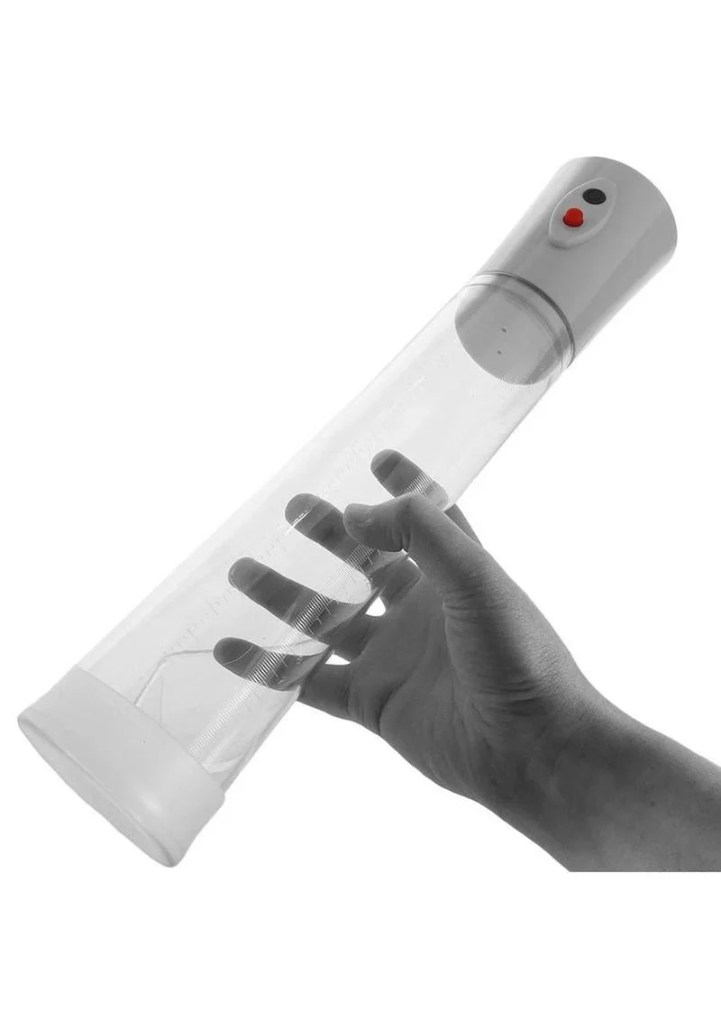 Commander XL Electric Penis Pump, White