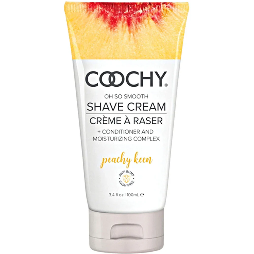 Coochy Oh So Smooth Shave Cream, 3.4 fl.oz (100 mL), Peachy Keen