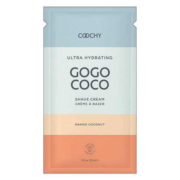 Coochy Ultra Gogo Coco Hydrating Shave Cream-Mango Coconut 10ml Foil Bag of 24