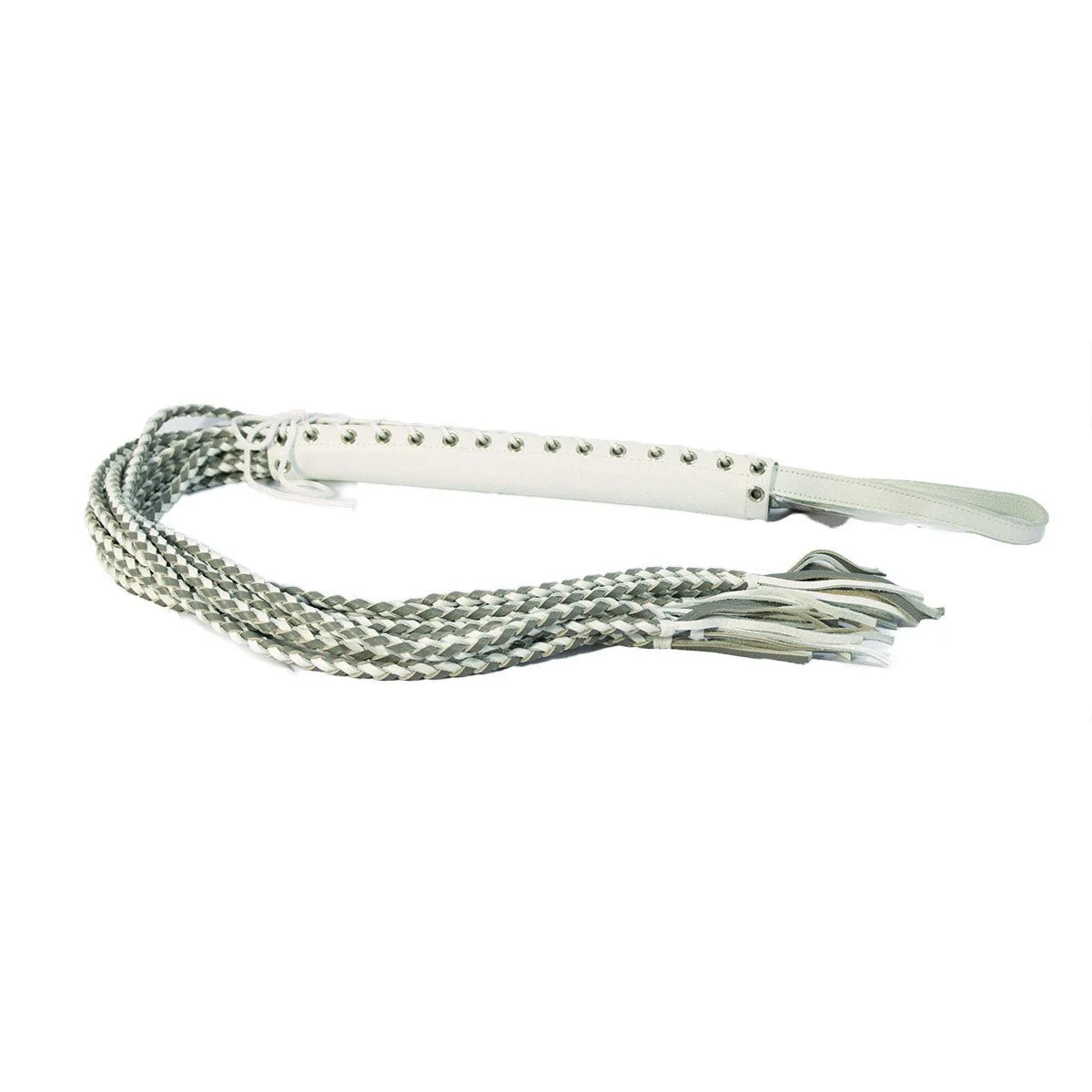 Corset Flogger- White/Grey