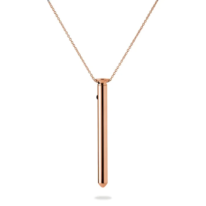 Crave Vesper 2 Rose Gold Wearable Rechargeable Vibrator Pendant Necklace
