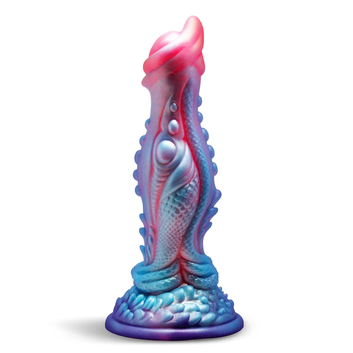 Creature Cocks Delphine Mermaid Silicone Dildo - Blue/Pink