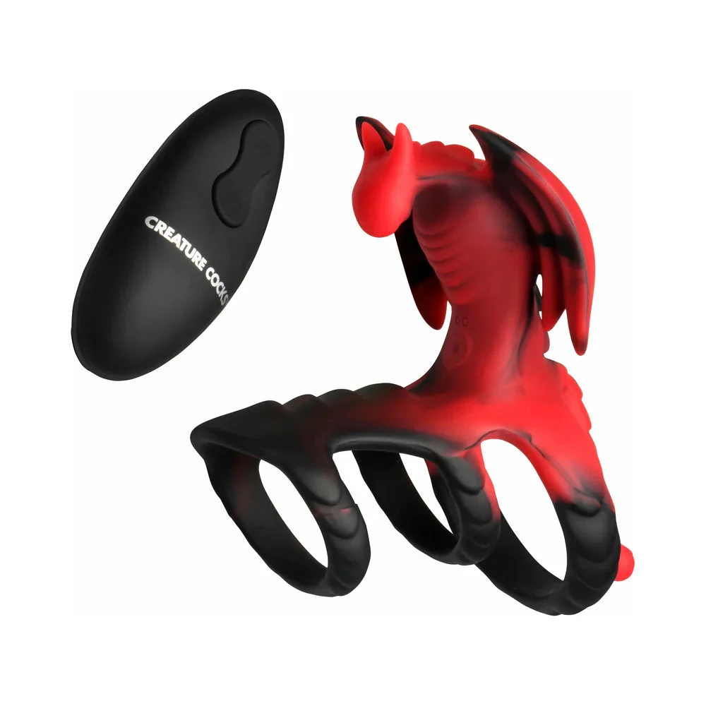 Creature Cocks Dragon Flight Vibrating Remote-Control Cock Ring