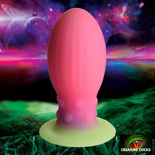 Creature Cocks Glow in the Dark Alien Xeno Silicone Egg Dildo