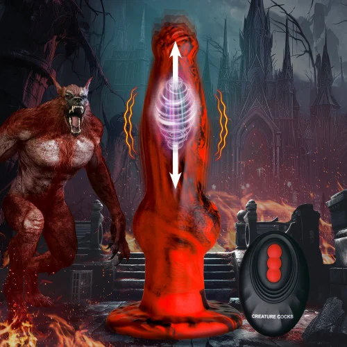 Creature Cocks - Hell Wolf Thrusting & Vibrating Silicone Dildo