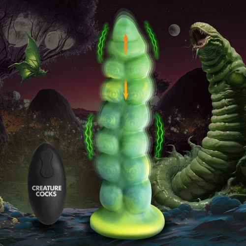 Creature Cocks - Squirmer Thrusting & Vibrating Silicone Dildo