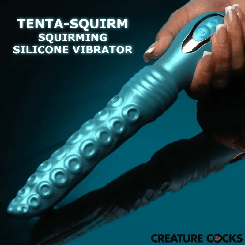 Creature Cocks Tenta-Squirm Squirming Vibrator With Handle