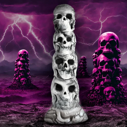 Creature Cocks Tower of Doom Skulls Silicone Dildo